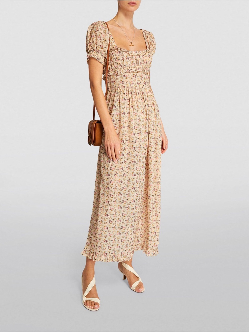 Doen Gia dress in feathered floral